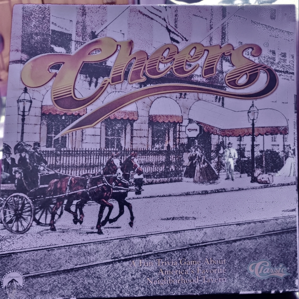 CHEERS Trivia Board Game Paramount 1992 Vintage Complete Game BENIFITS CHARITY